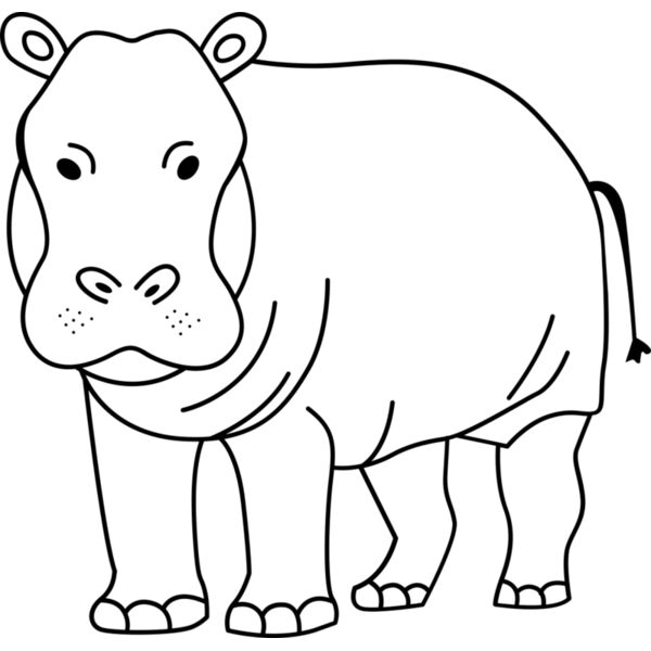 Hippopotamus   Clipart 2 Miniaturansicht