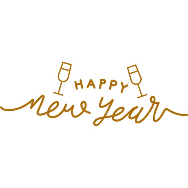 New Year and Wine Glass Miniaturansicht